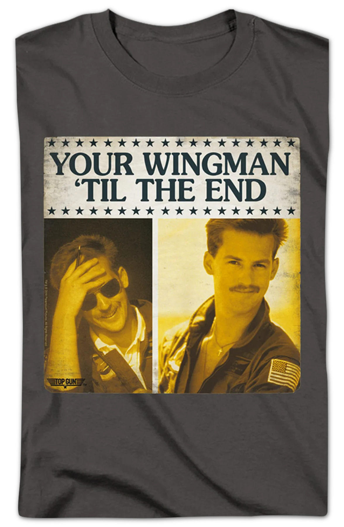 Your Wingman 'Til The End Top Gun T-Shirt - Image 2
