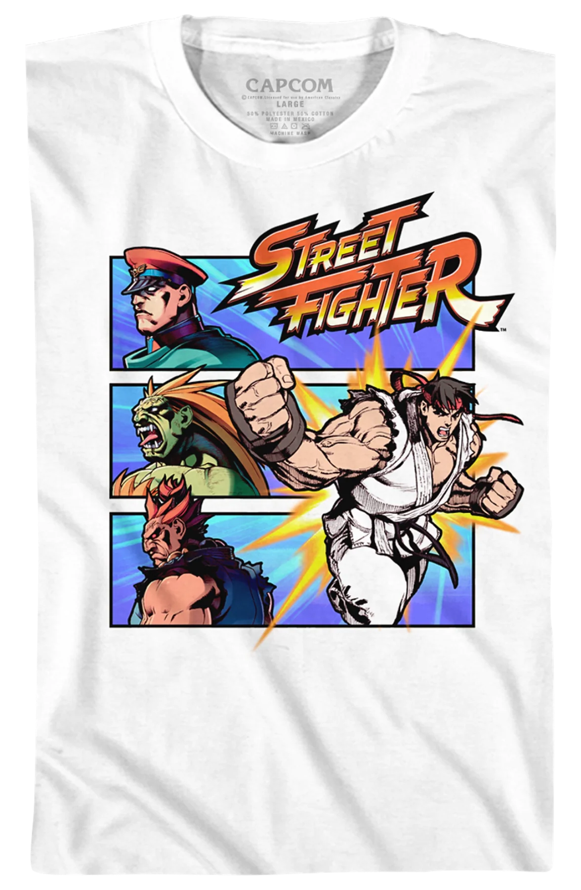 Youth Comic Attack Street Fighter Shirt - Image 2