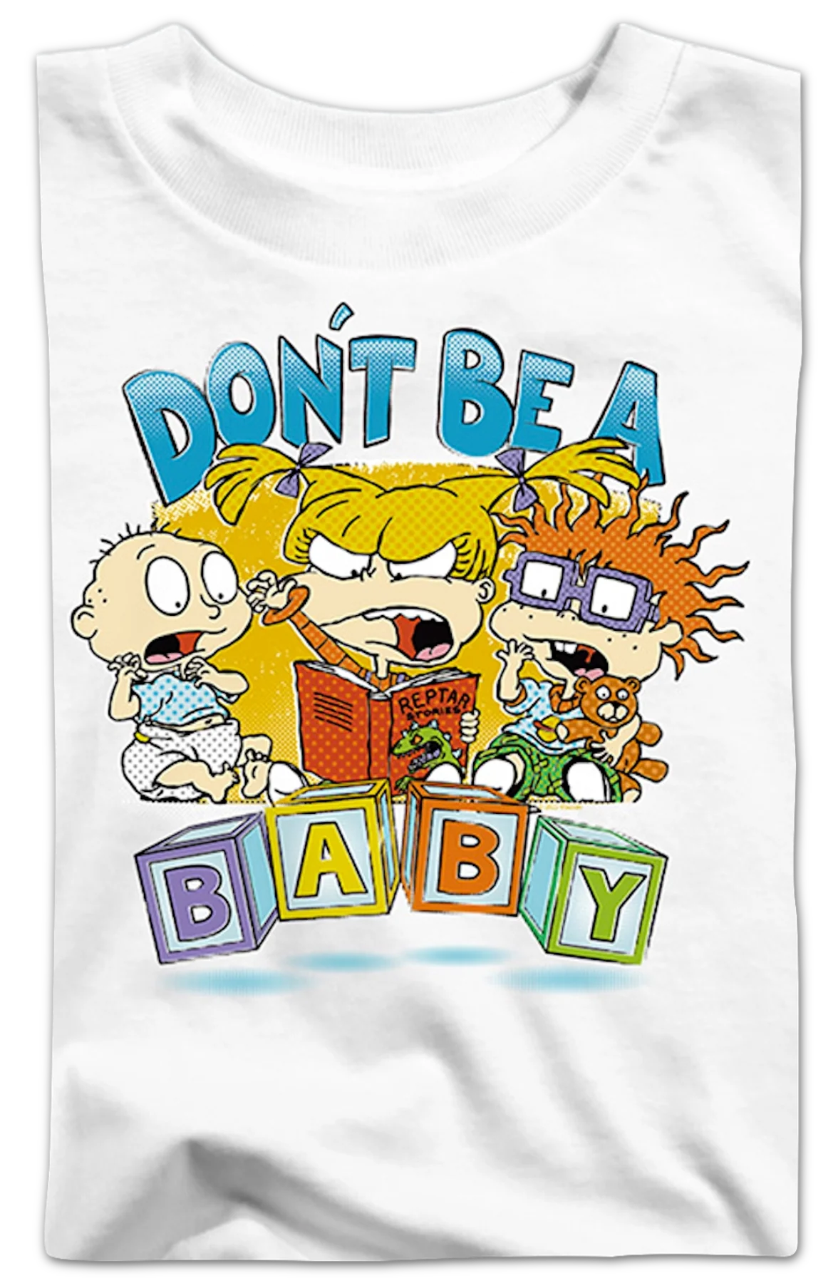 Youth Don't Be A Baby Blocks Rugrats Shirt - Image 2