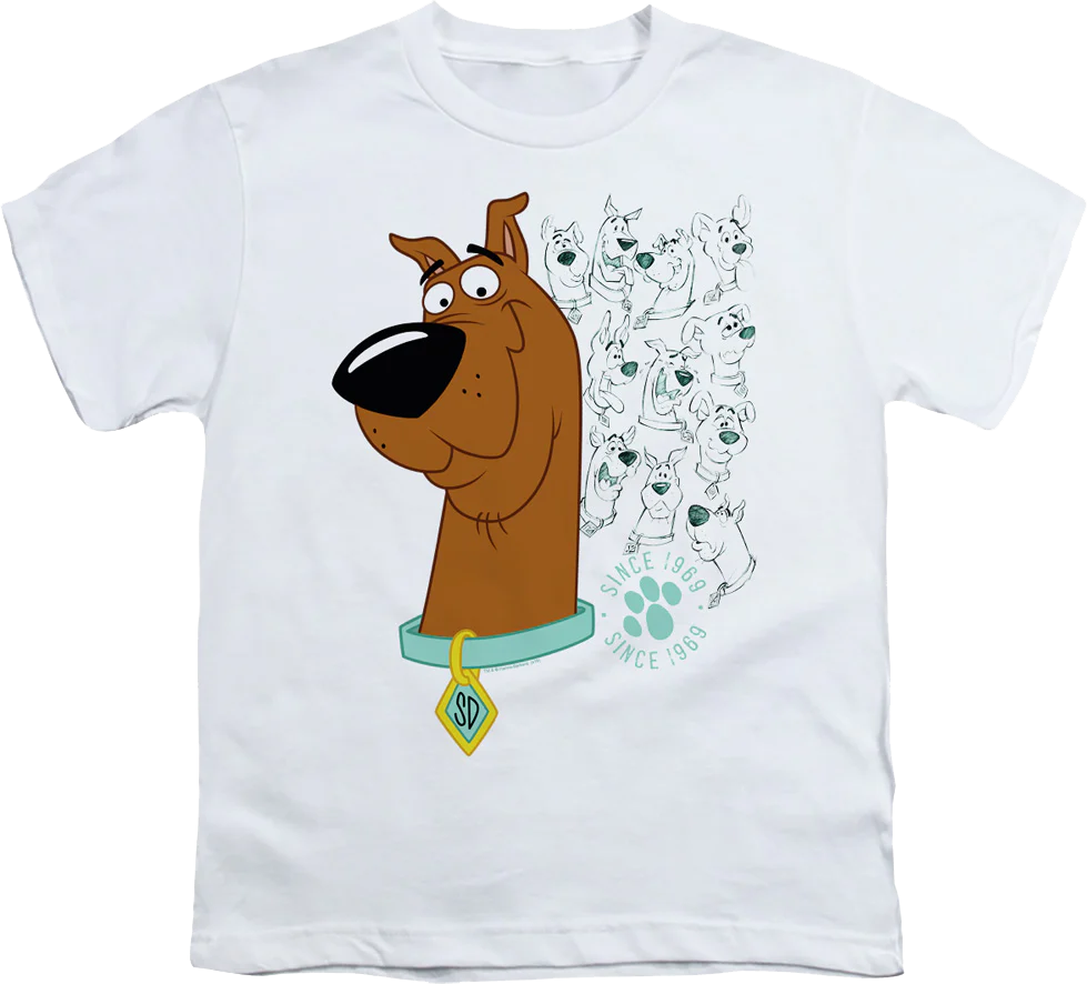 Youth Evolution Of Scooby-Doo Shirt