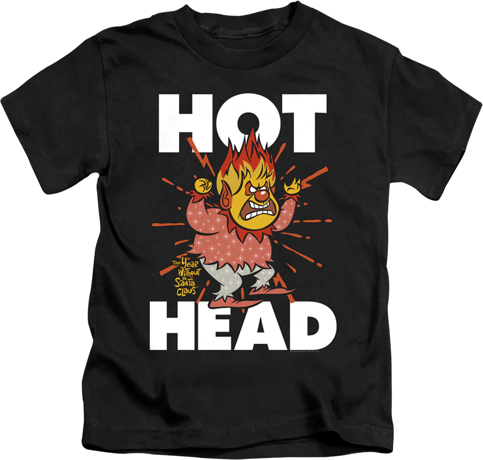 Youth Heat Miser Hot Head The Year Without A Santa Claus Shirt