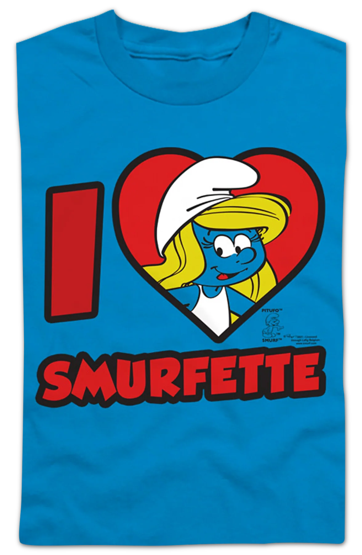 Youth I Love Smurfette Smurfs Shirt - Image 2
