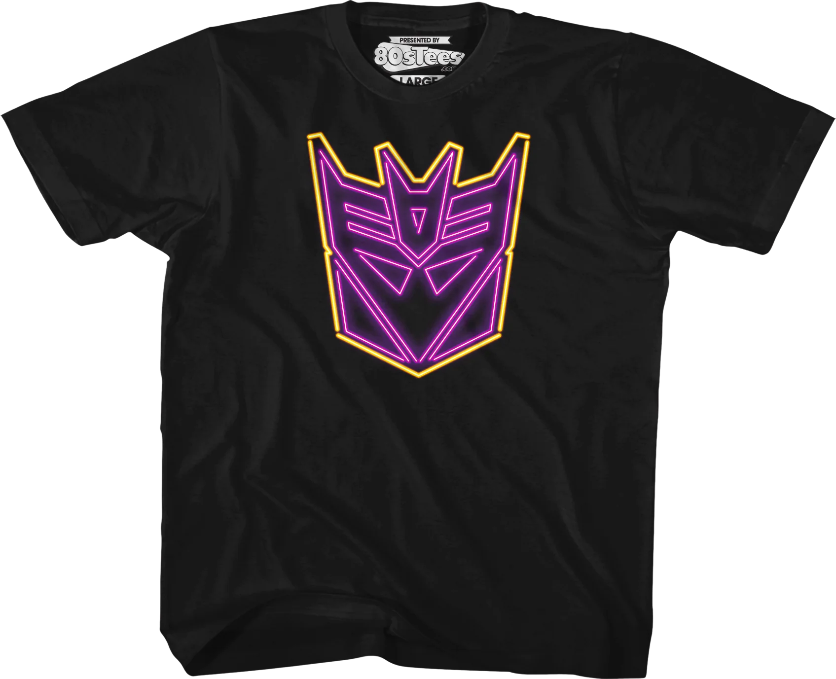 Youth Neon Decepticons Logo Transformers Shirt