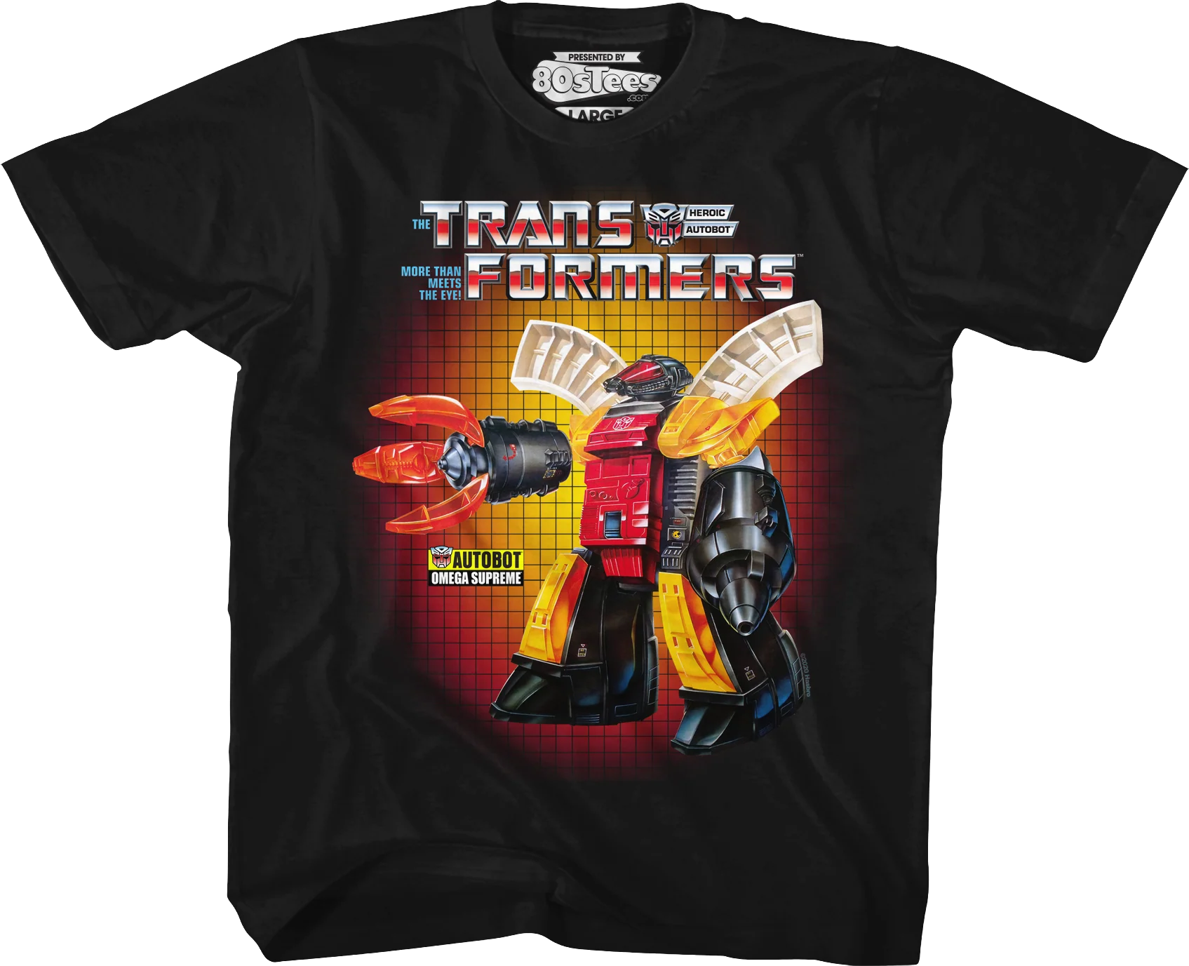 Youth Omega Supreme Box Art Transformers Shirt