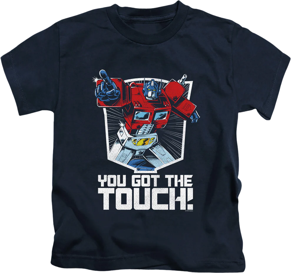 Youth Optimus Prime You Got The Touch Transformers Shirt