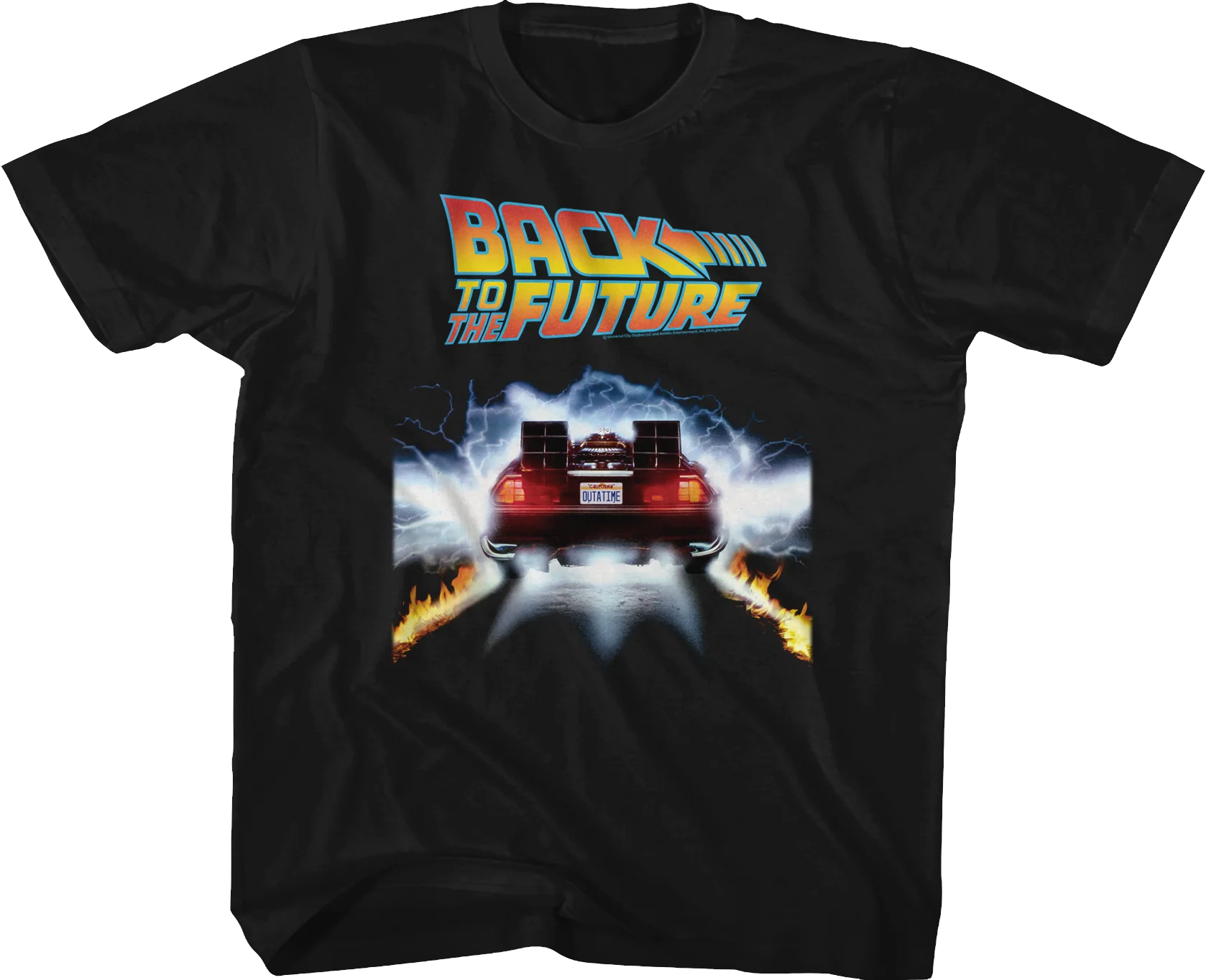 Youth OUTATIME DeLorean Back To The Future Shirt