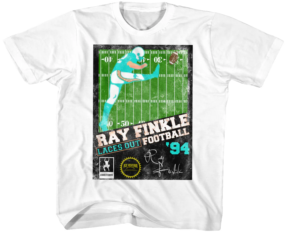 Youth Ray Finkle Laces Out Football Ace Ventura T-Shirt