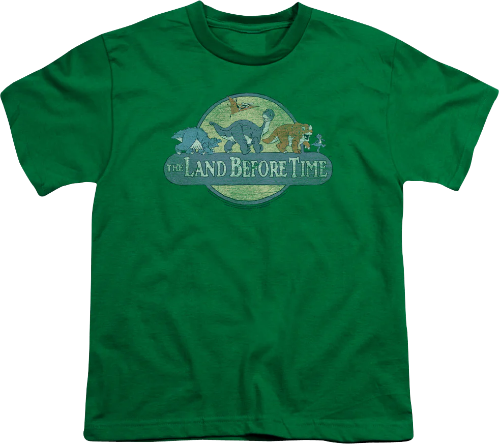 Youth Retro Logo Land Before Time Shirt