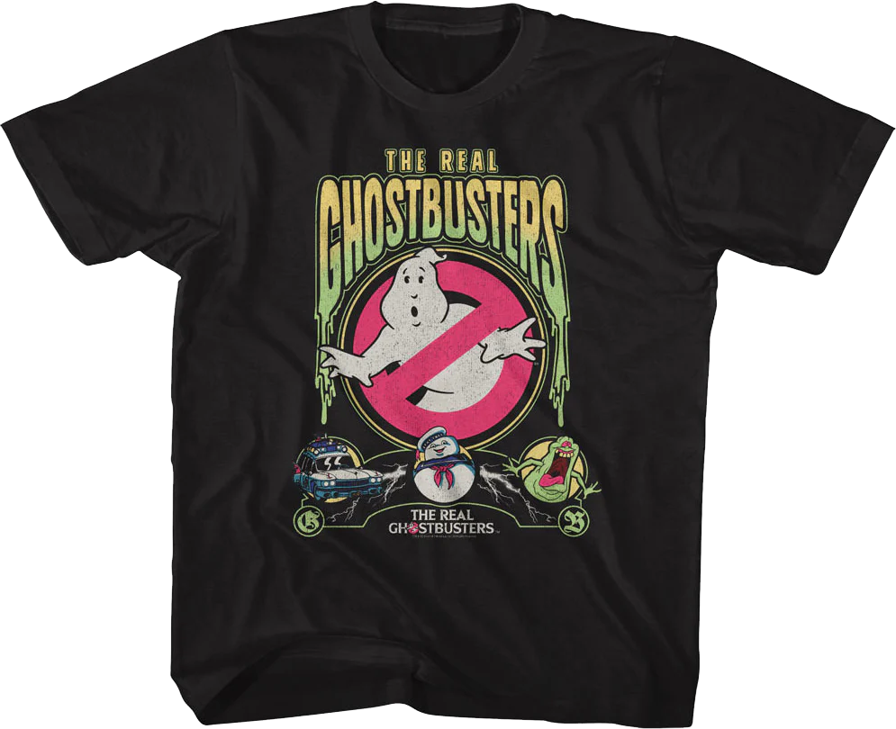 Youth Slimed Collage Real Ghostbusters Shirt