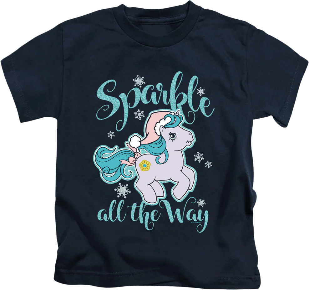 Youth Sparkle All The Way My Little Pony Shirt