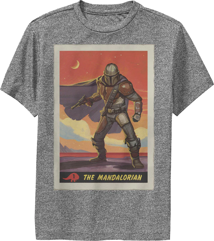 Youth The Mandalorian Poster Star Wars Shirt