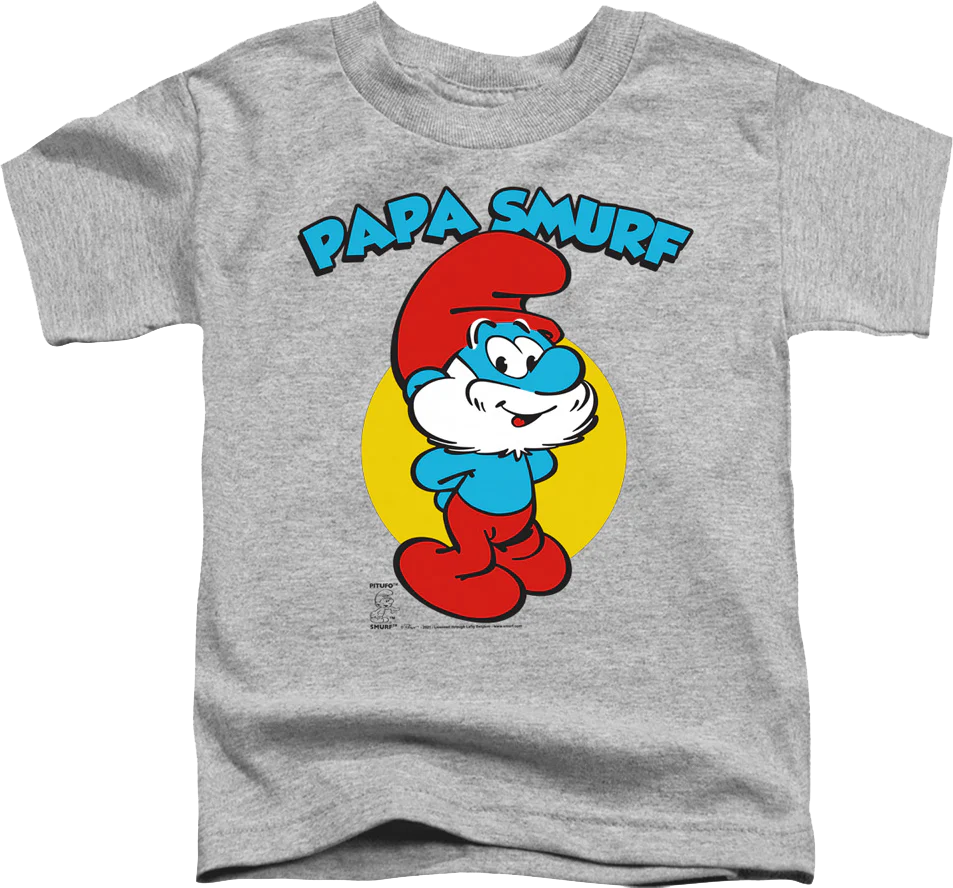 Youth Vintage Papa Smurf Shirt