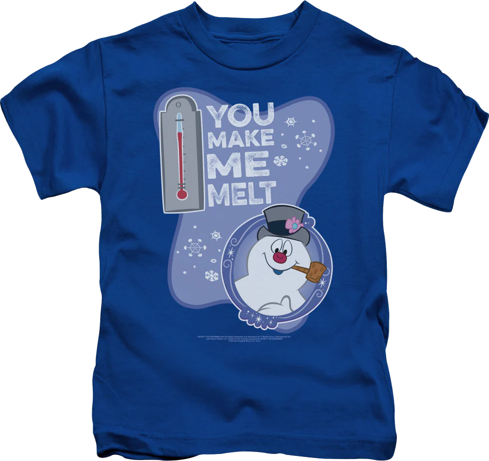 Youth You Make Me Melt Frosty The Snowman Shirt