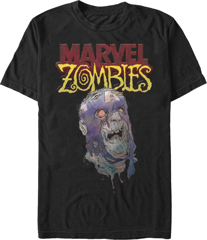 Zombie Captain America Marvel Comics T-Shirt