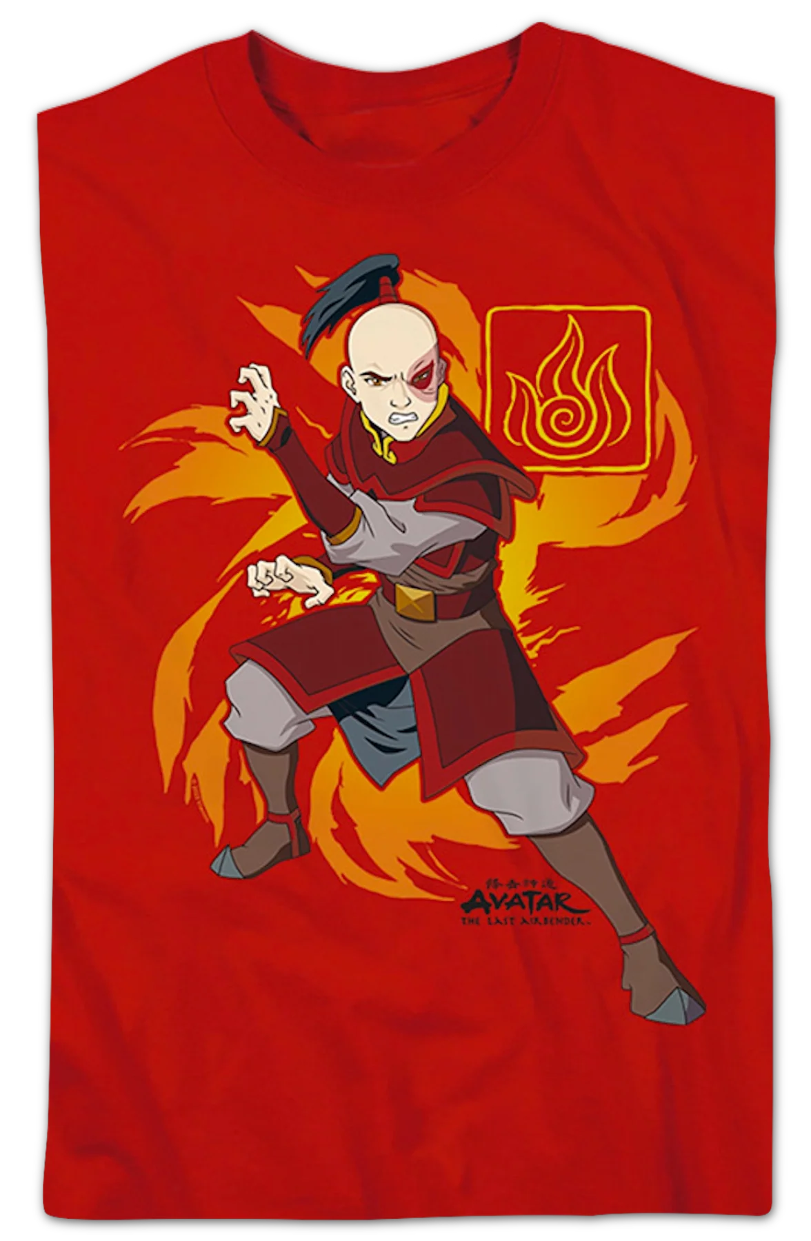 Zuko Flame Burst Avatar The Last Airbender T-Shirt - Image 2